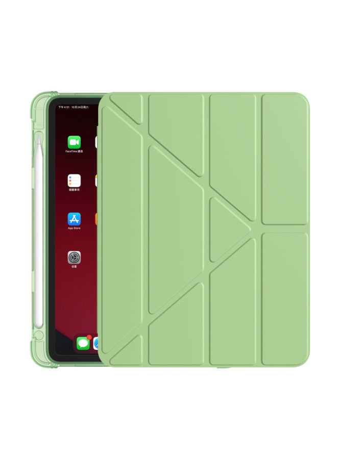 IPAD10.2 Protective Case With Pen Slot 18 Pro11 Silicone Air10.9 Soft Case MINI23456 For Iphone 7 Generation-Color:Matcha Green-Applicable Model:Air4/5 10.9/2018 11 Inch - Image 1